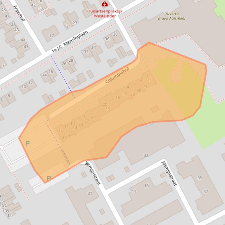 Kaart van postcodegebied 1431PA.