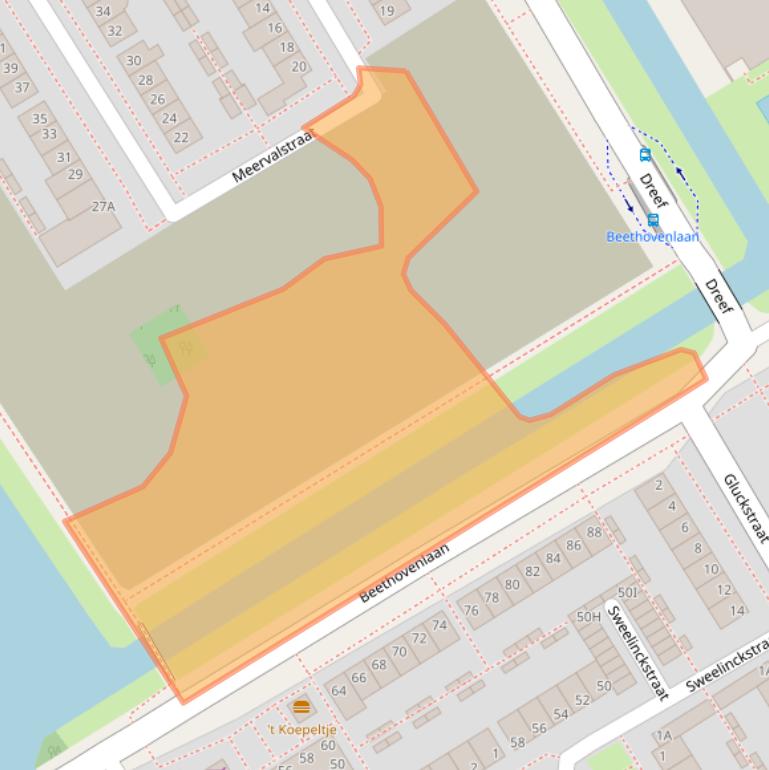 Kaart van postcodegebied 1431PZ.