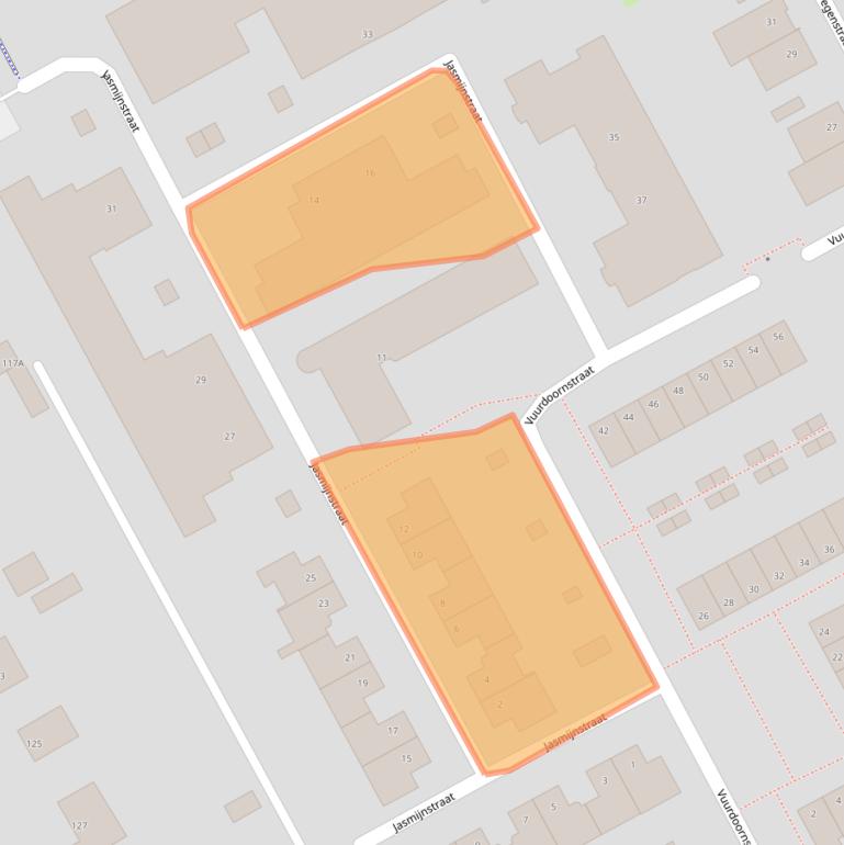 Kaart van postcodegebied 1431RJ.