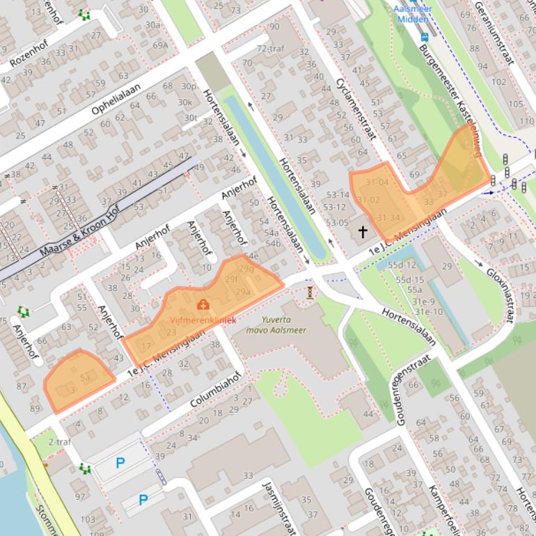 Kaart van postcodegebied 1431RV.