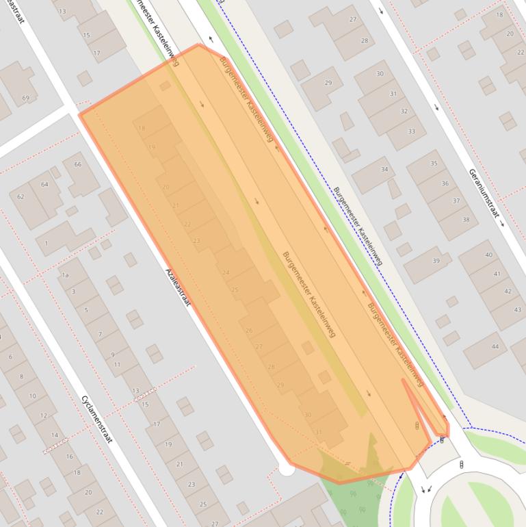 Kaart van postcodegebied 1431SJ.