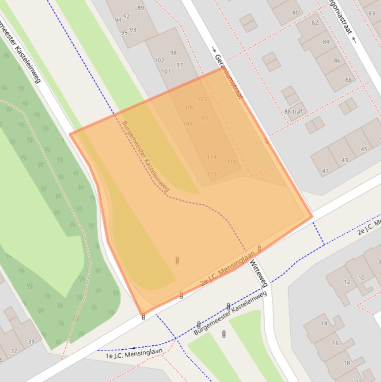 Kaart van postcodegebied 1431SX.