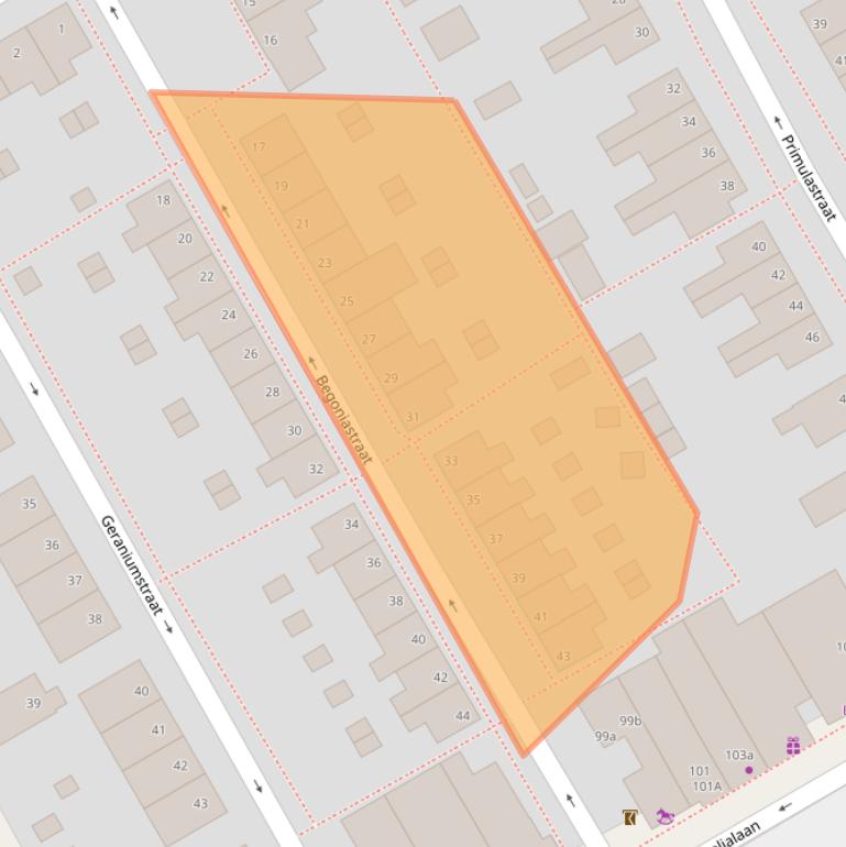 Kaart van postcodegebied 1431TA.
