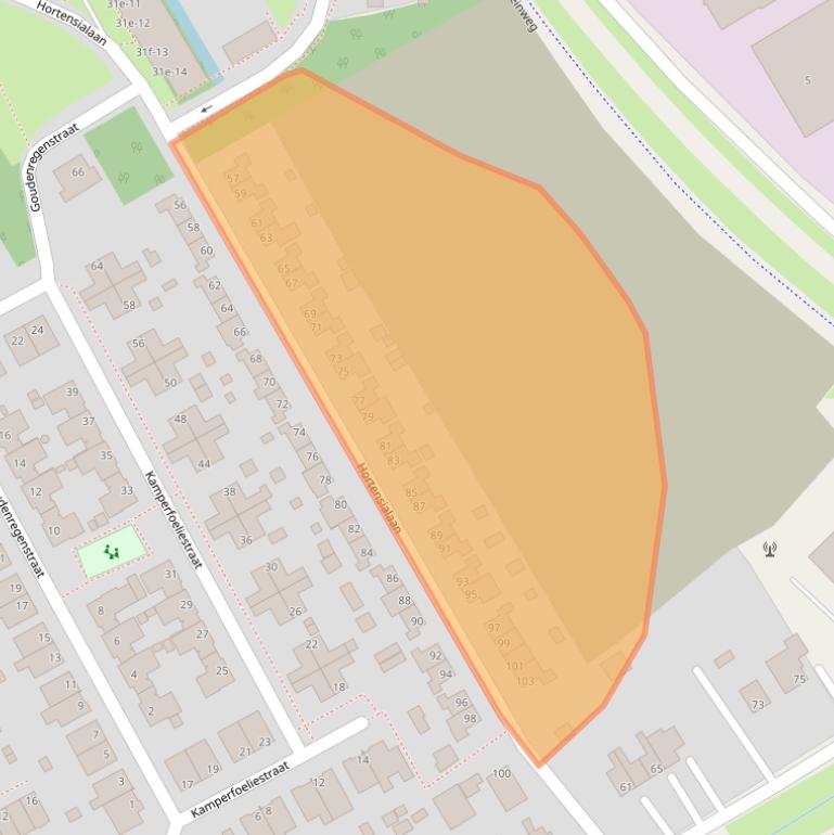 Kaart van postcodegebied 1431VB.