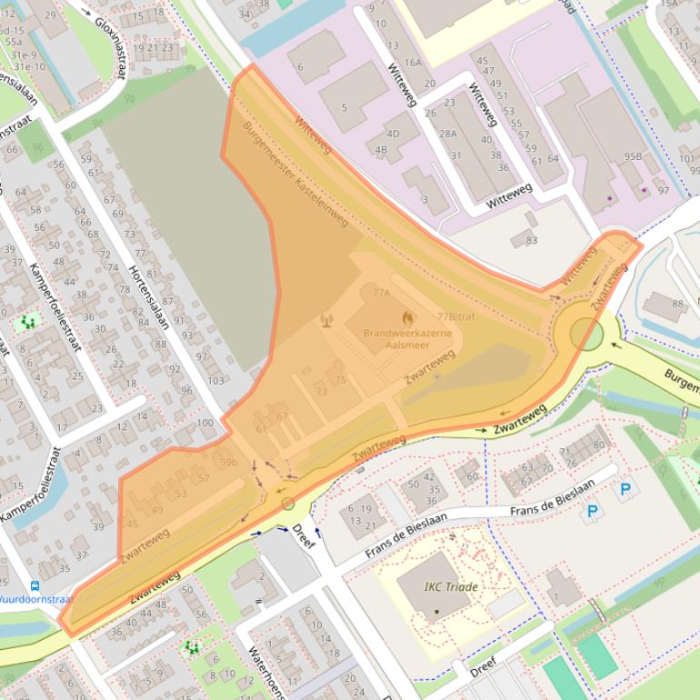 Kaart van postcodegebied 1431VJ.
