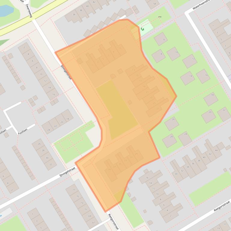 Kaart van postcodegebied 1431VR.