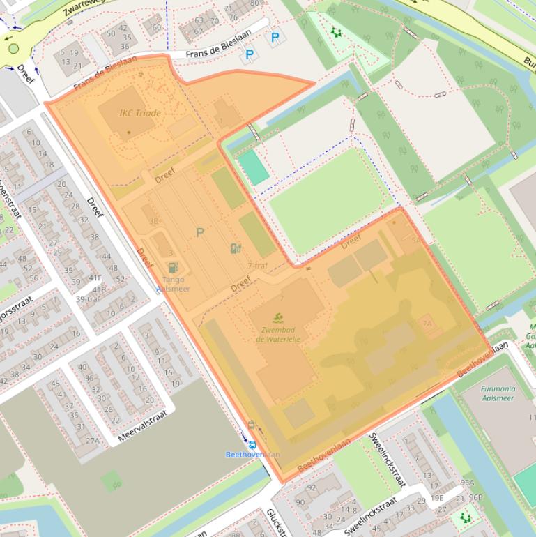 Kaart van postcodegebied 1431WC.