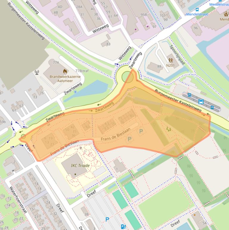 Kaart van postcodegebied 1431WM.