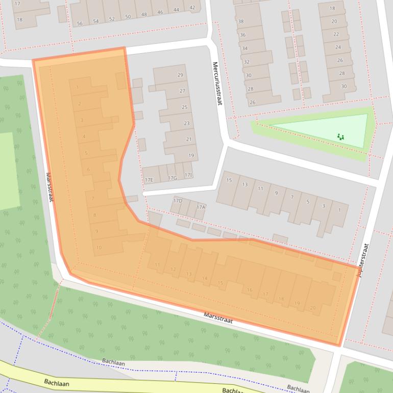 Kaart van postcodegebied 1431XK.
