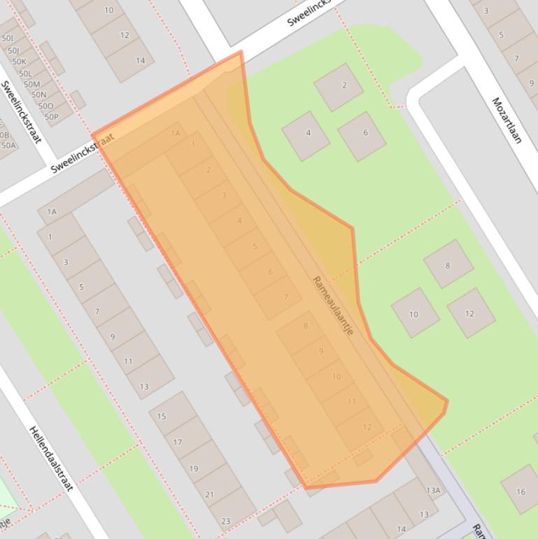 Kaart van postcodegebied 1431XW.