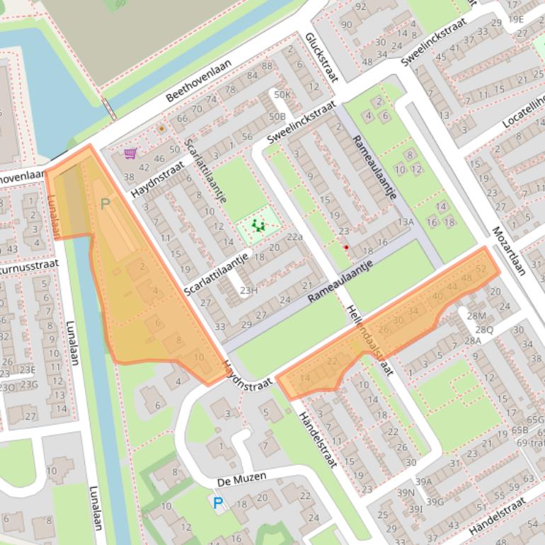 Kaart van postcodegebied 1431ZB.