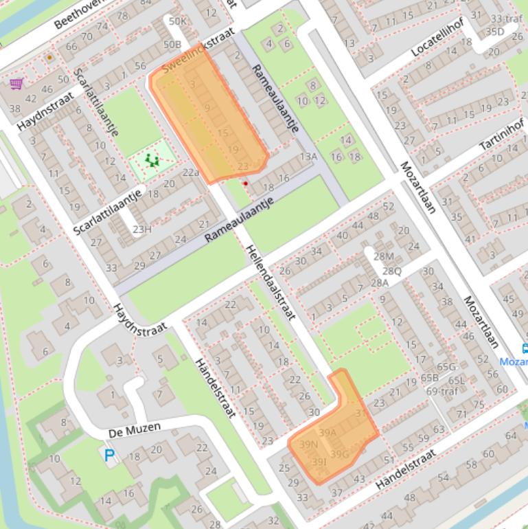 Kaart van postcodegebied 1431ZG.