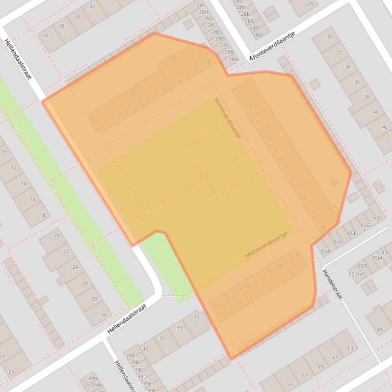 Kaart van postcodegebied 1431ZJ.