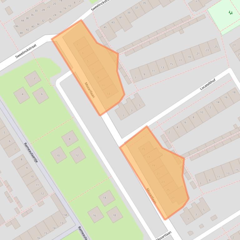 Kaart van postcodegebied 1431ZK.