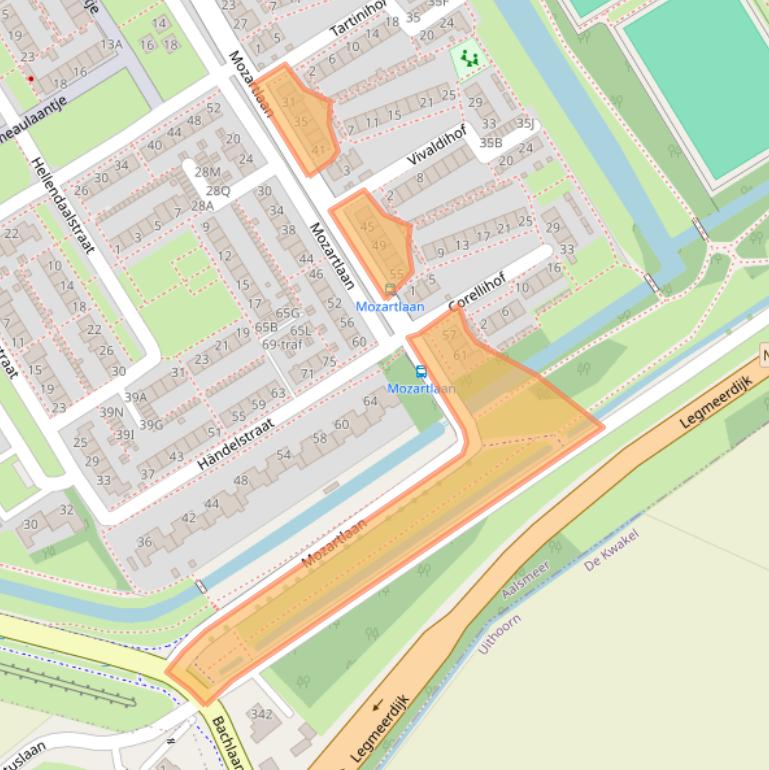 Kaart van postcodegebied 1431ZL.