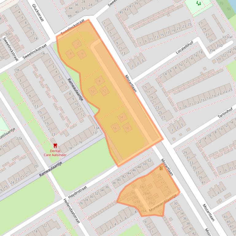 Kaart van postcodegebied 1431ZM.