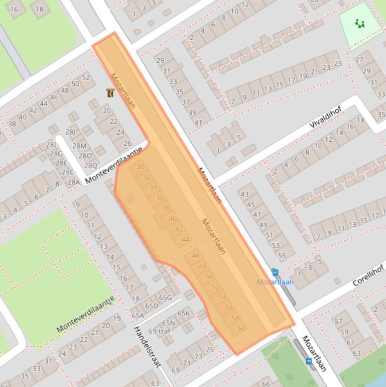 Kaart van postcodegebied 1431ZN.