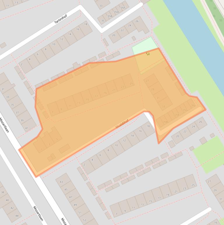 Kaart van postcodegebied 1431ZV.