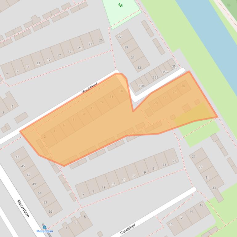Kaart van postcodegebied 1431ZW.