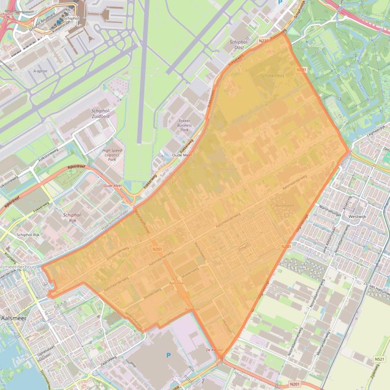 Kaart van postcodegebied 1432.