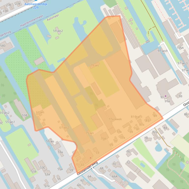 Kaart van postcodegebied 1432AE.