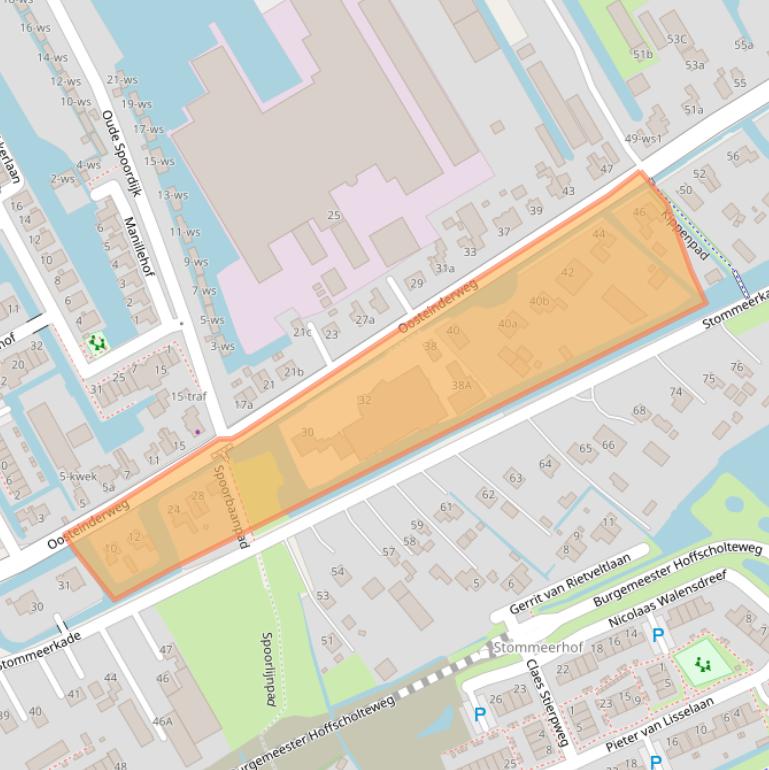 Kaart van postcodegebied 1432AL.