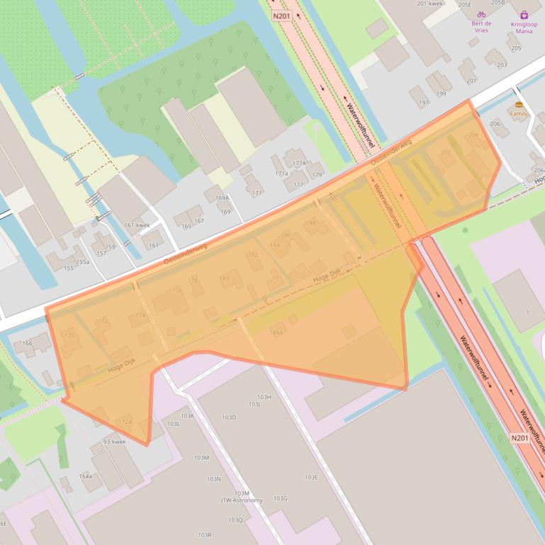 Kaart van postcodegebied 1432AR.