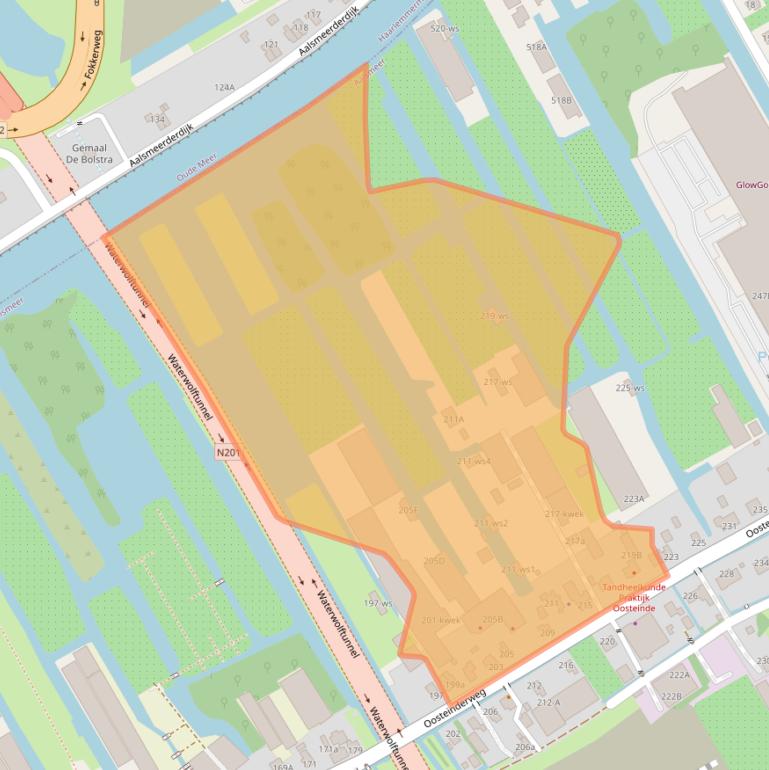 Kaart van postcodegebied 1432AS.