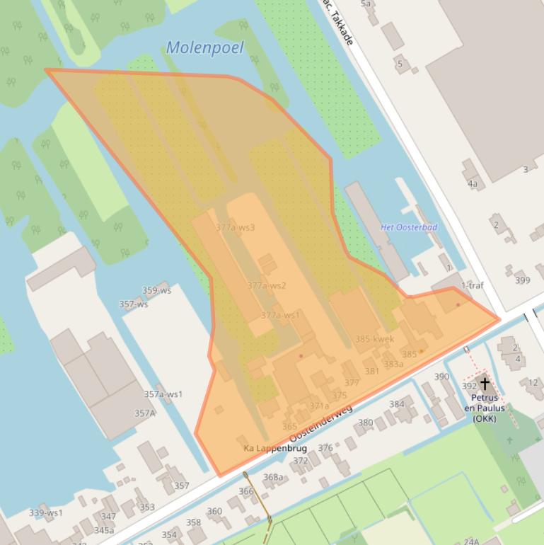 Kaart van postcodegebied 1432AZ.