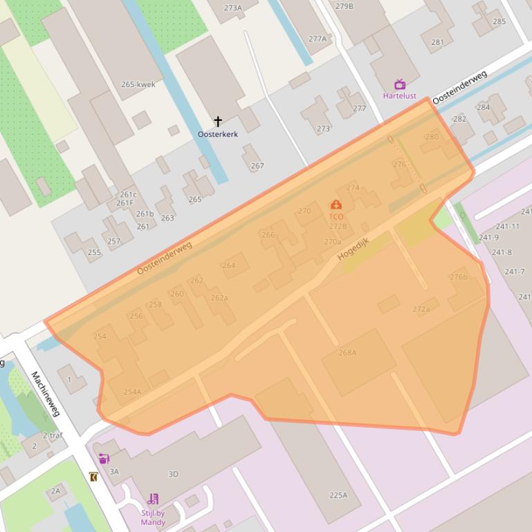 Kaart van postcodegebied 1432BC.