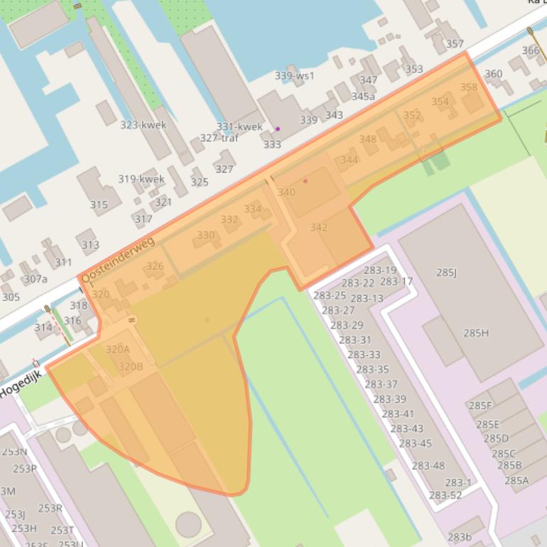 Kaart van postcodegebied 1432BE.