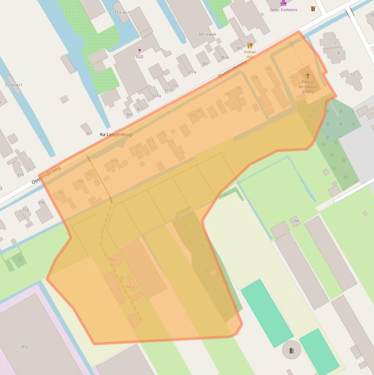 Kaart van postcodegebied 1432BG.