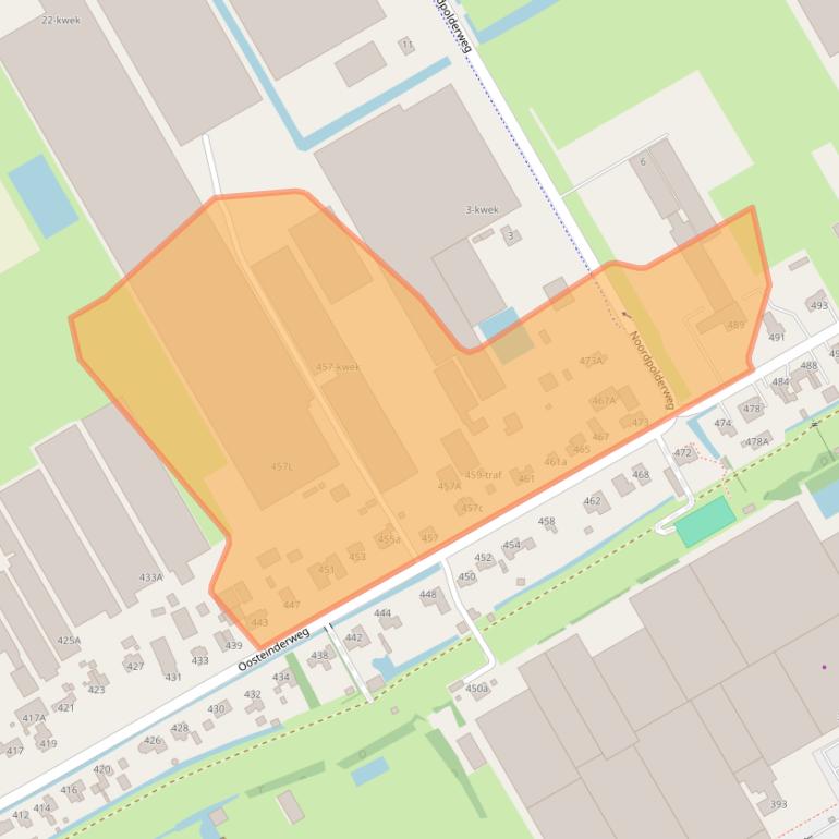 Kaart van postcodegebied 1432BJ.