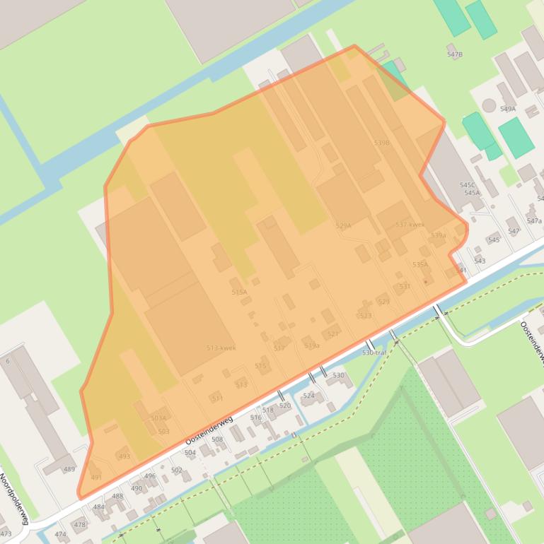 Kaart van postcodegebied 1432BK.