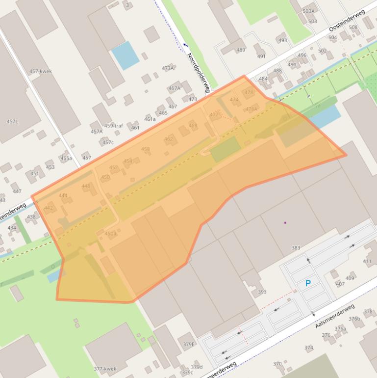 Kaart van postcodegebied 1432BP.