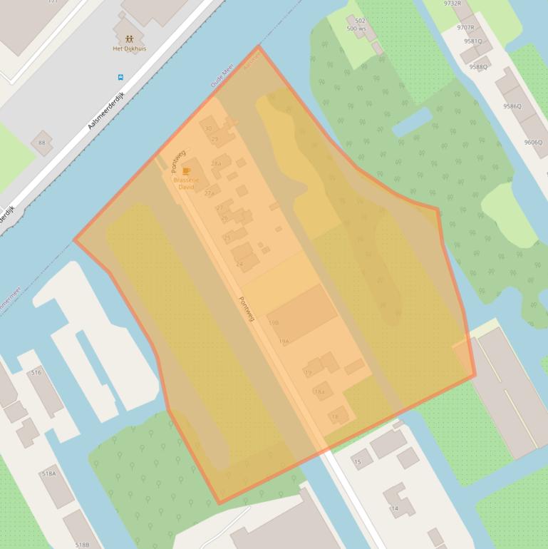 Kaart van postcodegebied 1432BX.