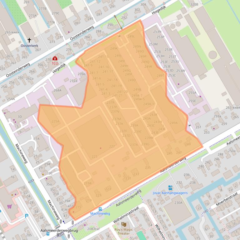 Kaart van postcodegebied 1432CM.