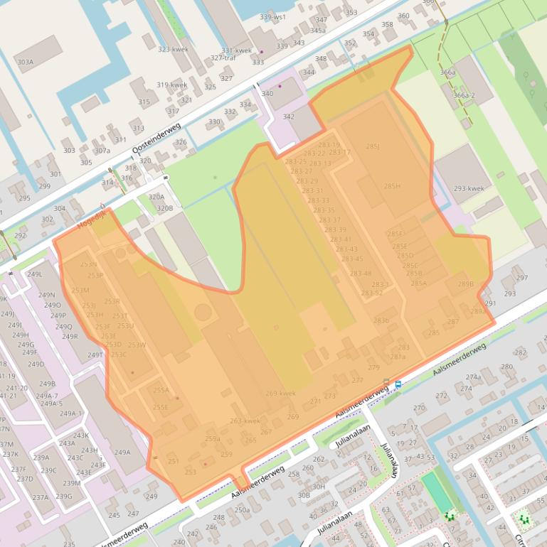 Kaart van postcodegebied 1432CN.