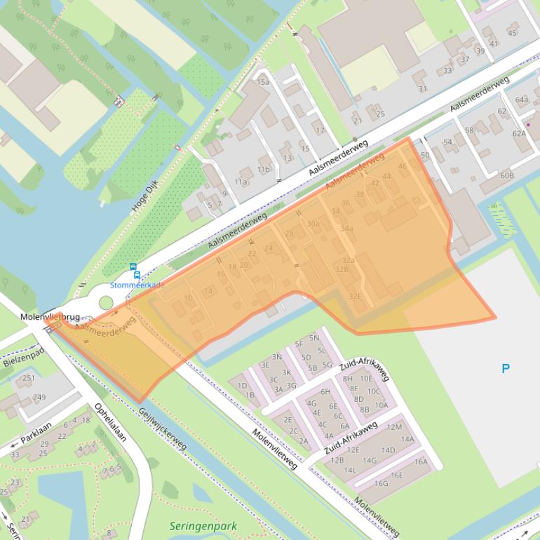 Kaart van postcodegebied 1432CR.