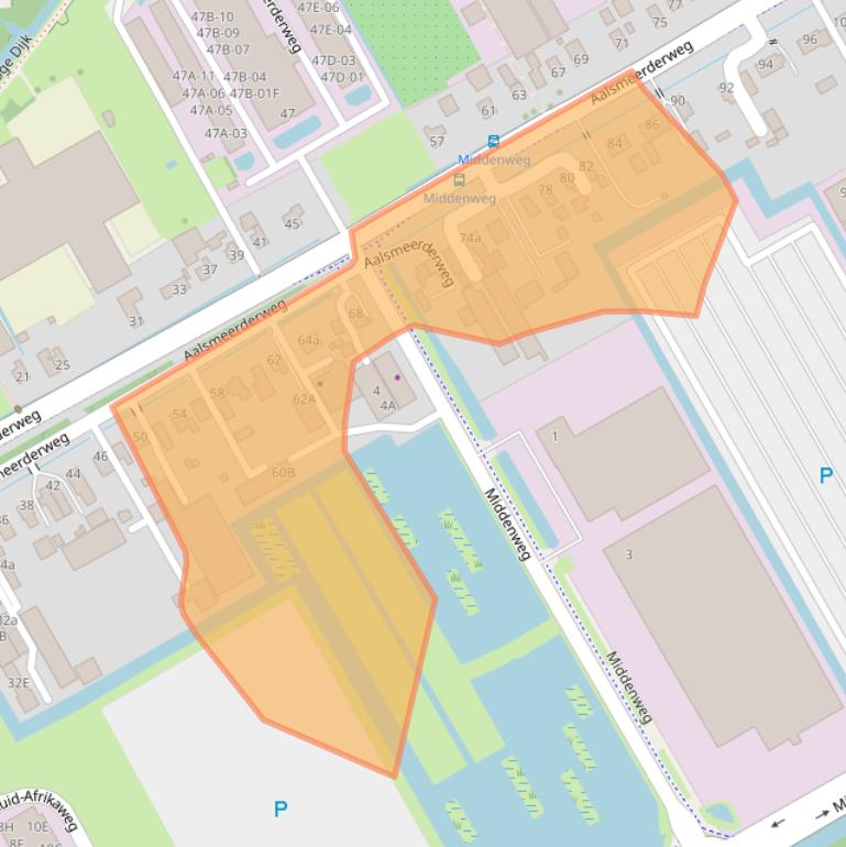 Kaart van postcodegebied 1432CS.