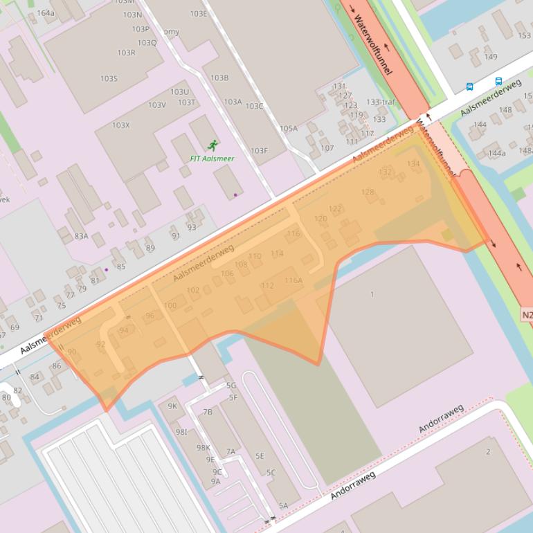 Kaart van postcodegebied 1432CT.