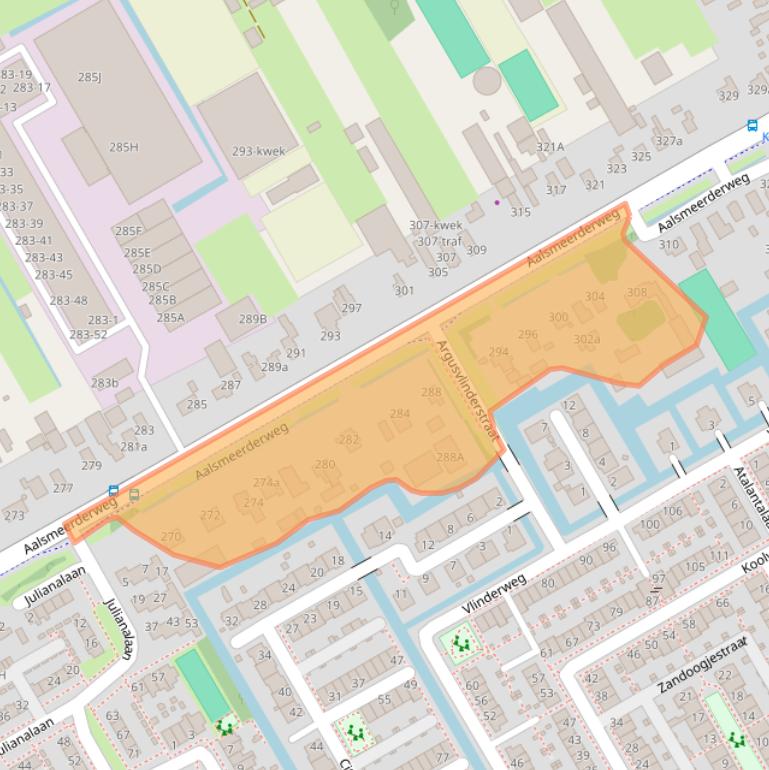 Kaart van postcodegebied 1432CX.