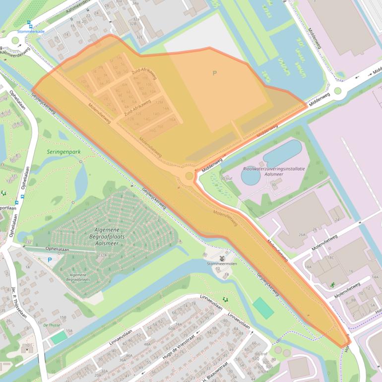 Kaart van postcodegebied 1432DA.