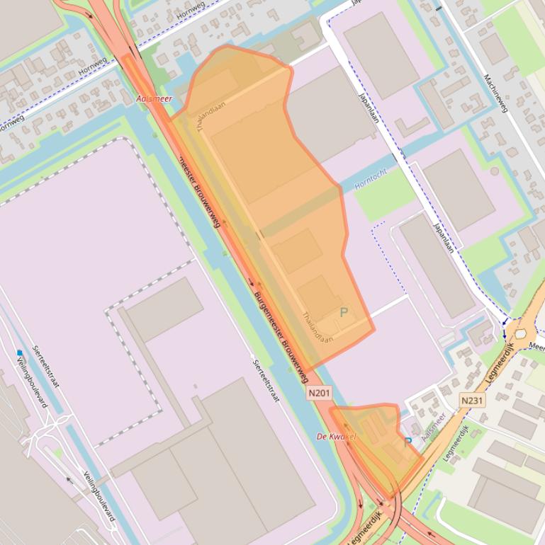 Kaart van postcodegebied 1432DJ.