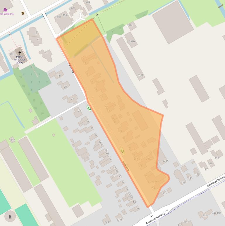 Kaart van postcodegebied 1432EH.