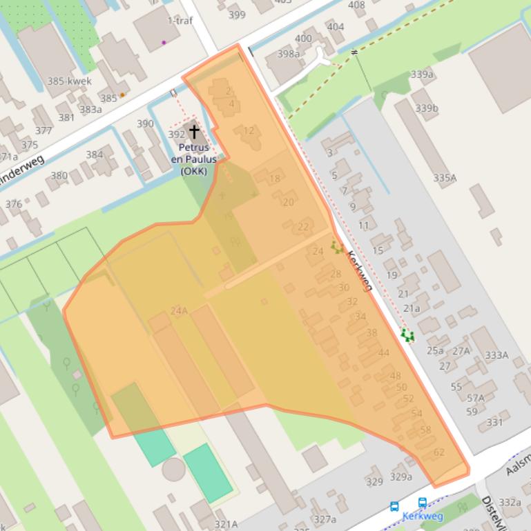 Kaart van postcodegebied 1432EJ.