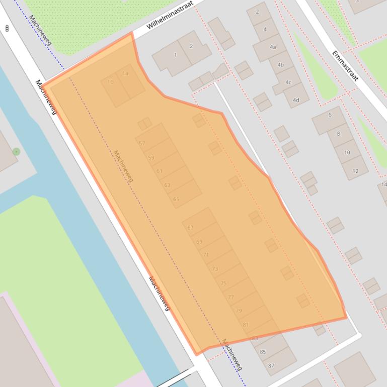 Kaart van postcodegebied 1432EM.