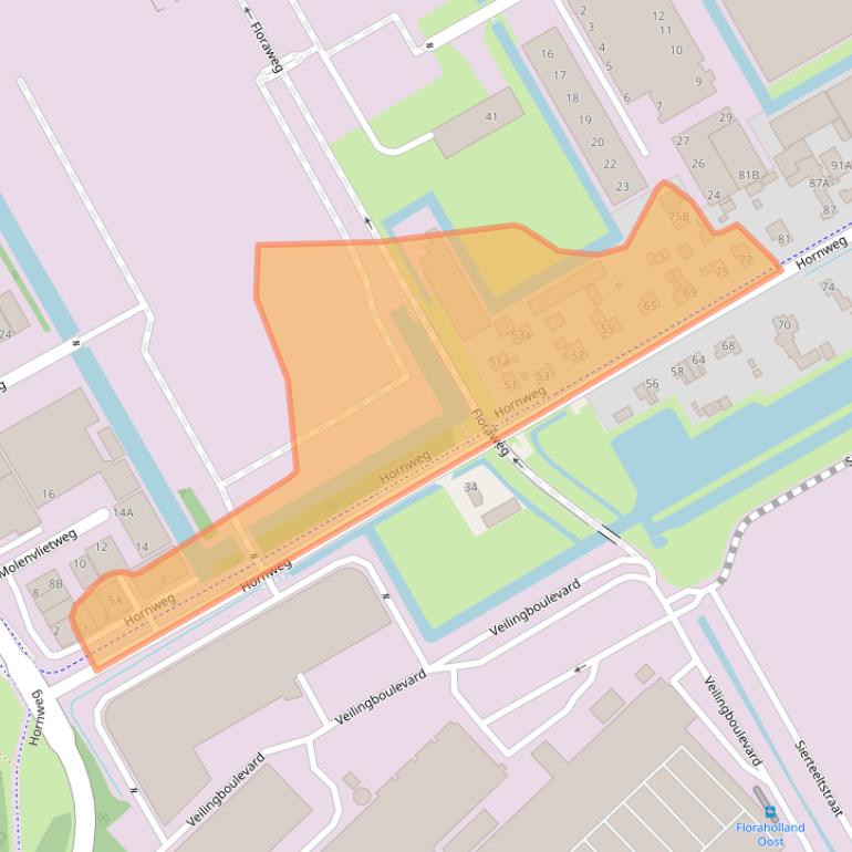 Kaart van postcodegebied 1432GD.