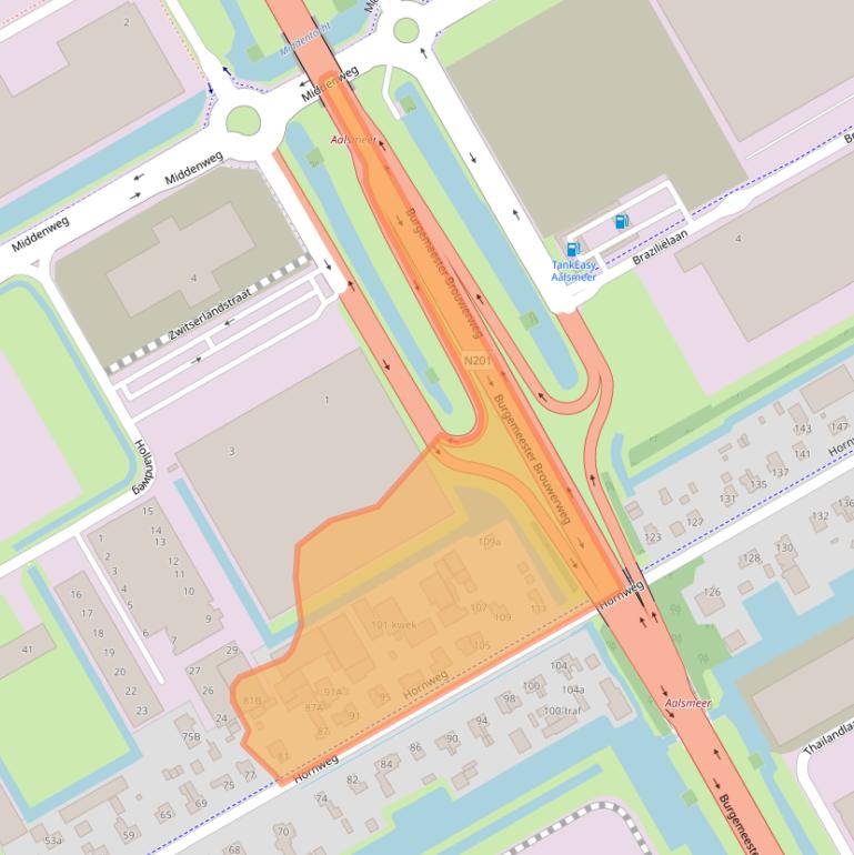 Kaart van postcodegebied 1432GE.