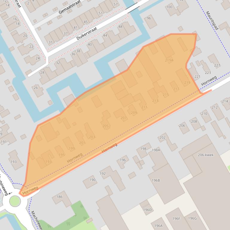 Kaart van postcodegebied 1432GJ.